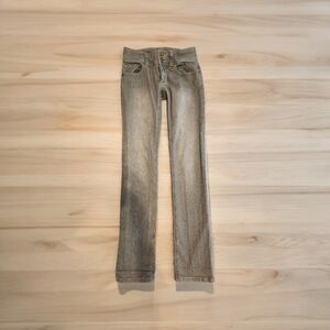 CAbi Jeans Adult 0 Gray Style #332 Lou Lou Mid Rise Slim Straight Women